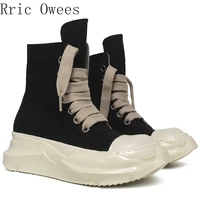 rmk owews mens and womens shoes high quality high top boots thick soled lace up shoes student breathable martin boots