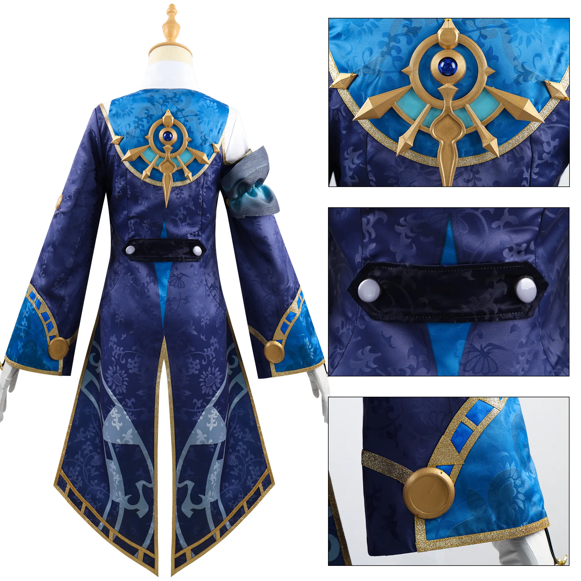 Костюм для косплея Honkai Star Rail Misha комплект унисекс из полиэстера включая парик