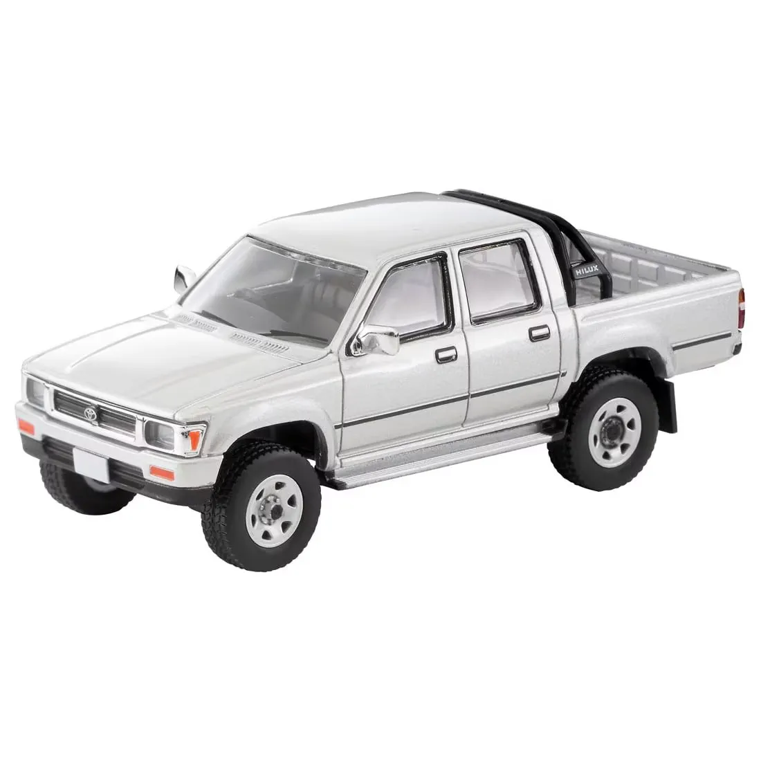 Фото Оригинальная модель Tomytec Tomica Limited Vintage NEO LV-N256c Toyota Hilux 4WD Pickup Double Cab SSR 1991 Silver 1/64, литая под давлением, масштаб 1:64 №2