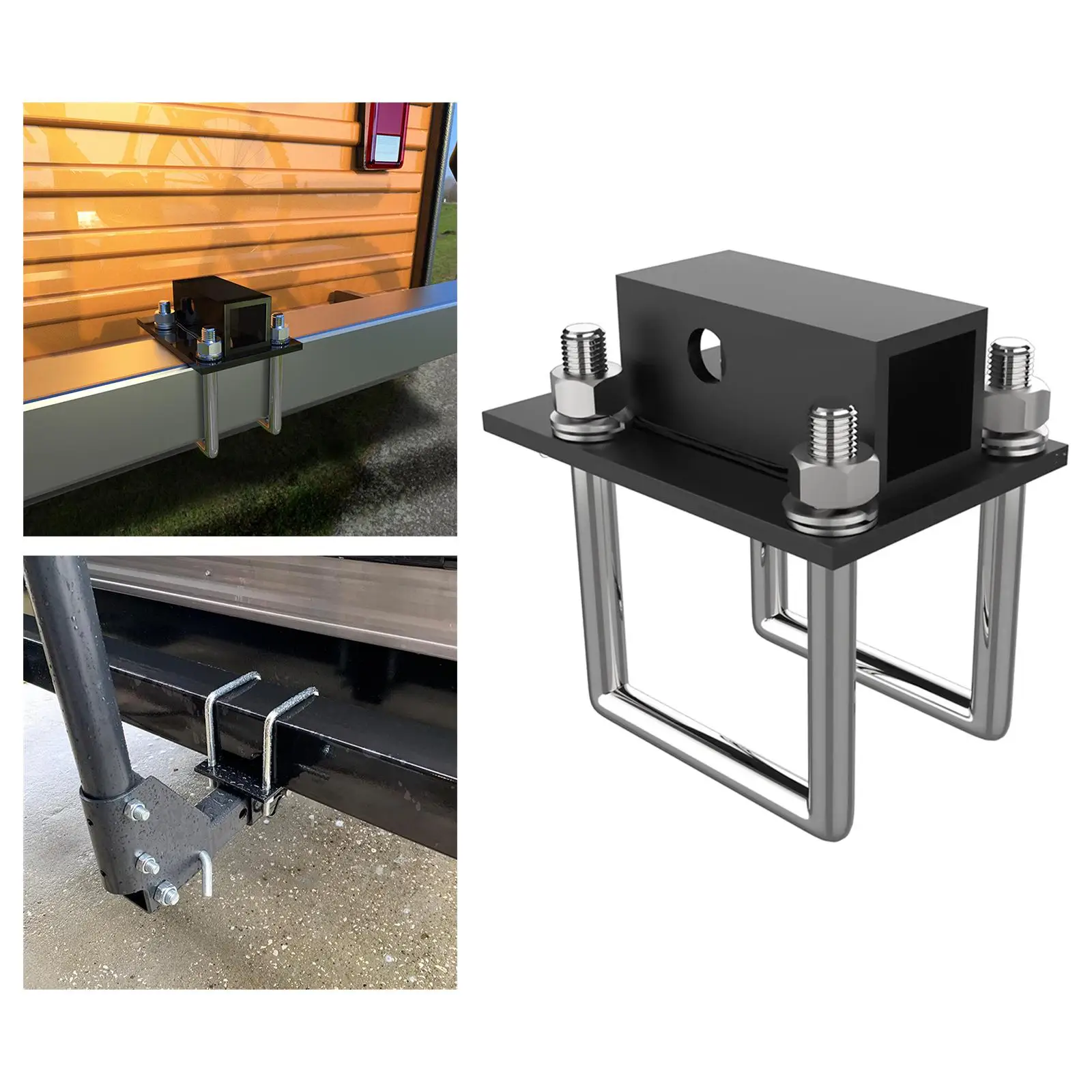 

RV Hitch Adapter 2" Receiver Fits 4-4.5" Beam for trailer Racks