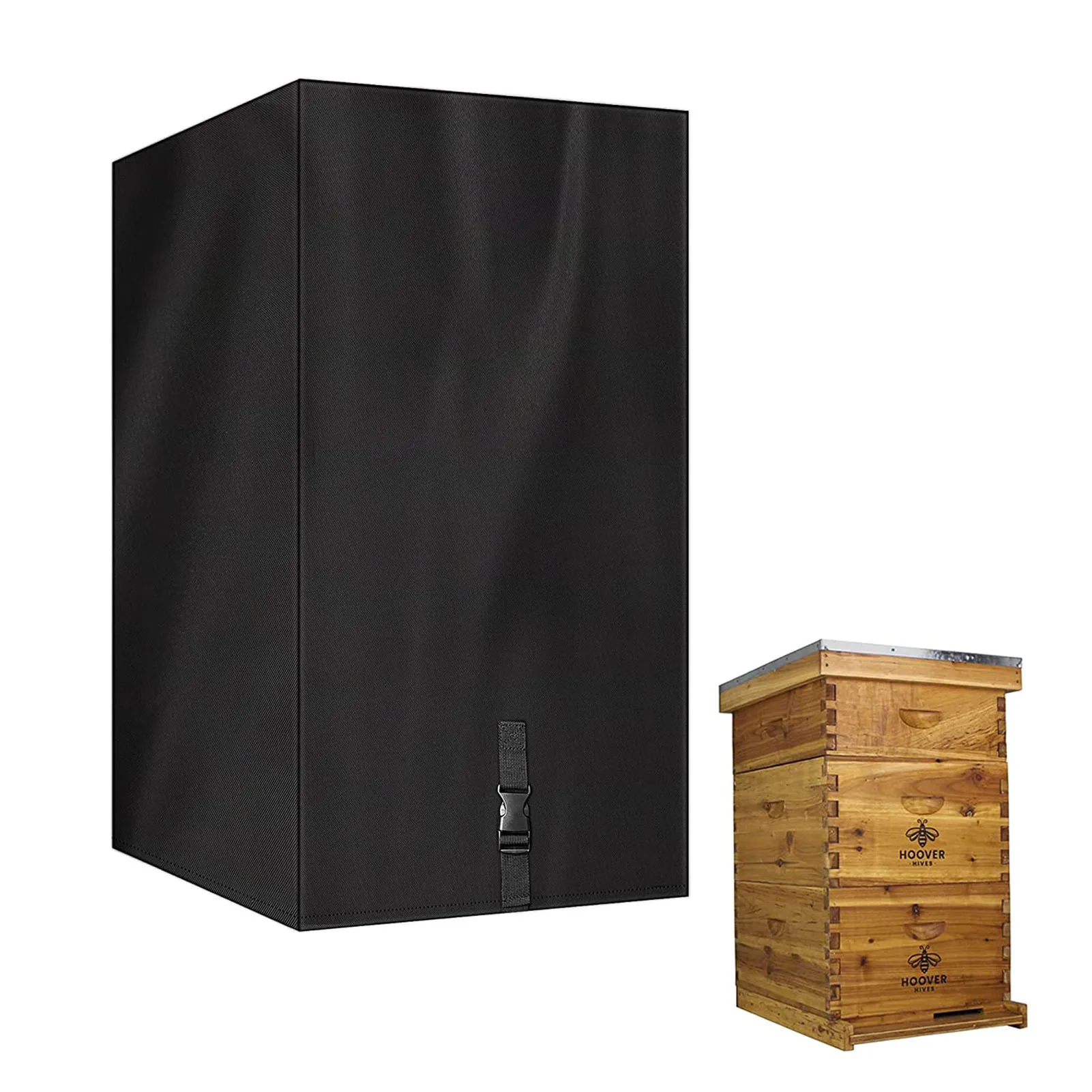 

Hive Insulation Cover 600D Heavy Duty Hive Insulation Cover 600D Polyester Fabric Outdoor Hive Box Protector Hive Insulation