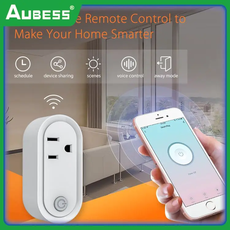 

15a Connection Gateway Wireless Smart Wifi Plug Tuya Multiple Plug Remote Control Socket Outlet Home Appliance Zigbee 3.0