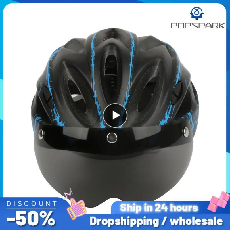 

Men Women Cycling Helmet With Rearlight Sports MTB Bicycle Helmet Road Bike Mountain Bike Helmet With Goggles & Visor
