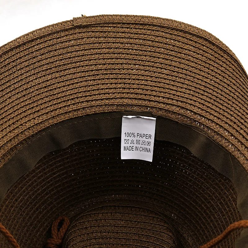 Новая летняя мужская и женская соломенная ковбойская шляпа в ковбойском стиле