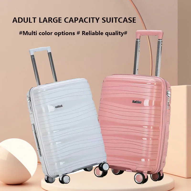 2022 Korean Version New Sturdy And Durable Suitcase, Large Capacity And Light 20 Inch Password Universal Wheel Trolley Case