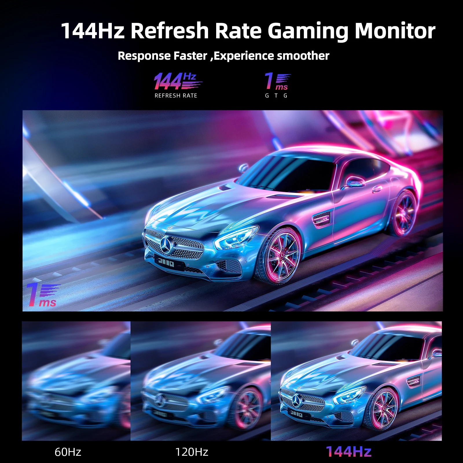 Фото Портативный игровой монитор UPERFECT 16,1'' 144 Гц для ноутбука FHD 1080P IPS HDR FreeSync внешний экран для путешествий для ноутбука ПК PS5 Mac №2