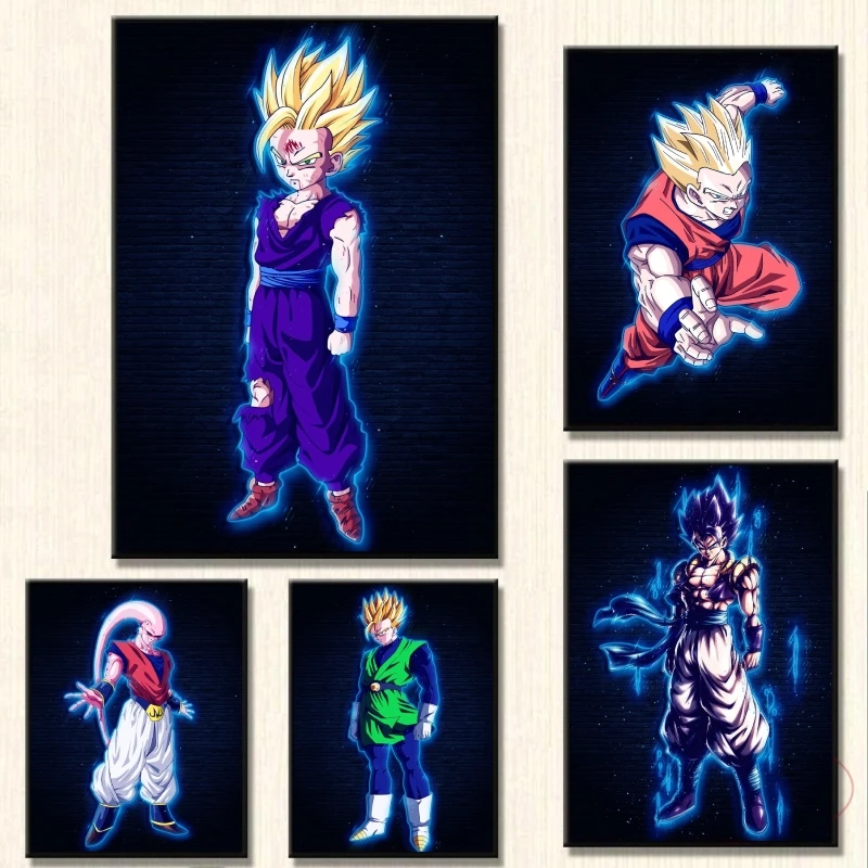 

Anime Character Pictures Hanging HD Print Art Prints Modern Home Gifts Children's Bedroom Decor Wall Stickers