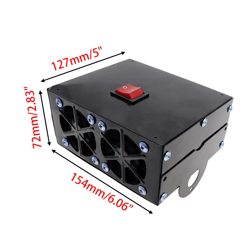 Автомобильный обогреватель Defroster 12 В/24 В 2 отверстия 500 Вт портативный