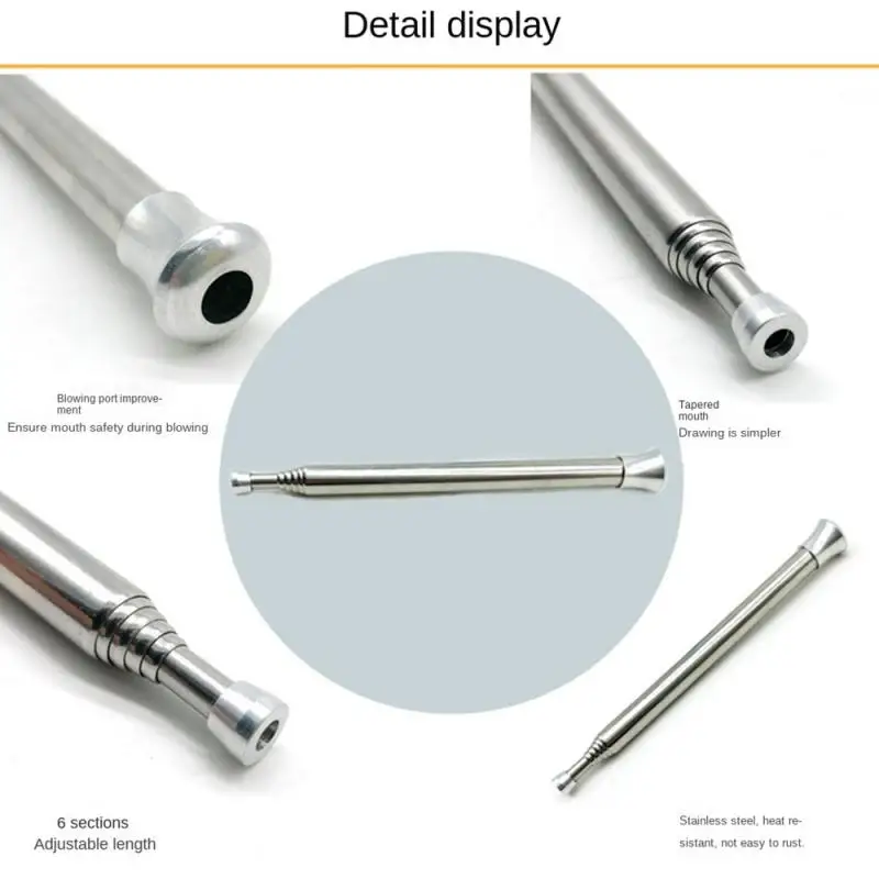 

Outdoor Blow Fire Tube Camping Torch Blowpipe Collapsible Tiny Beach Garden Camping Cookware Equipment Blowing Fire Stick Tools