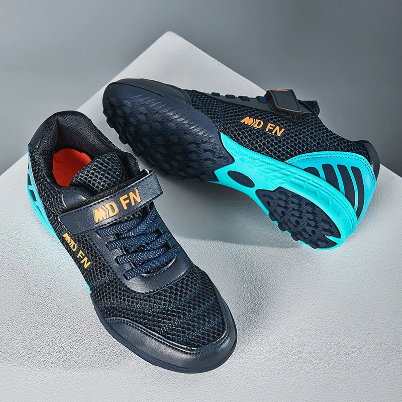 Personality Stylish And Comfortable Boys Girls Training Game Sneakers Indoor Outdoor Lawn Youth Student Soccer Shoes 29-39#