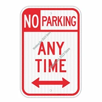 no parking sign with symbol sign rust resistant aluminum durable ink easy installation waterproof weather resistant l sign