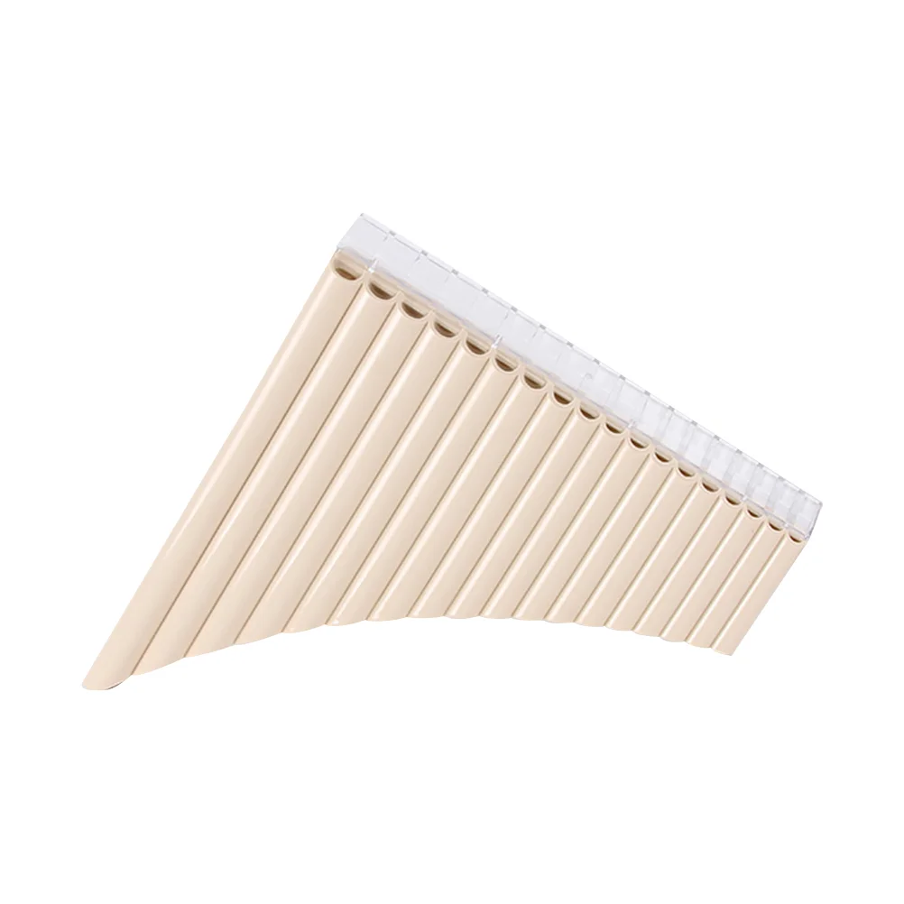 

1 Set Professional Pan Flute Musical Instrument Key Pan Pipe for Beginners (Beige)