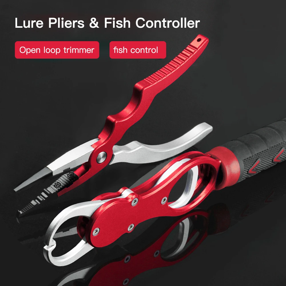 

Aluminum Alloy Fishing Pliers Grip Set Fishing Tackle Gear Hook Recover Cutter Line Split Ring Fishing Accessories