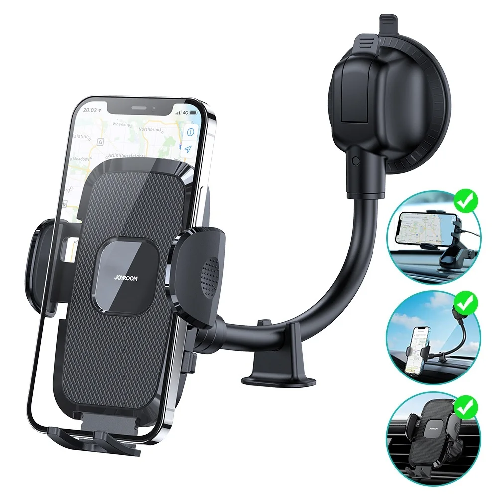 

ZUIDID Dashboard Phone Holder for Car360° Widest View9in Flexible Long Arm, Universal Handsfree Auto Windshield Air Vent Phone