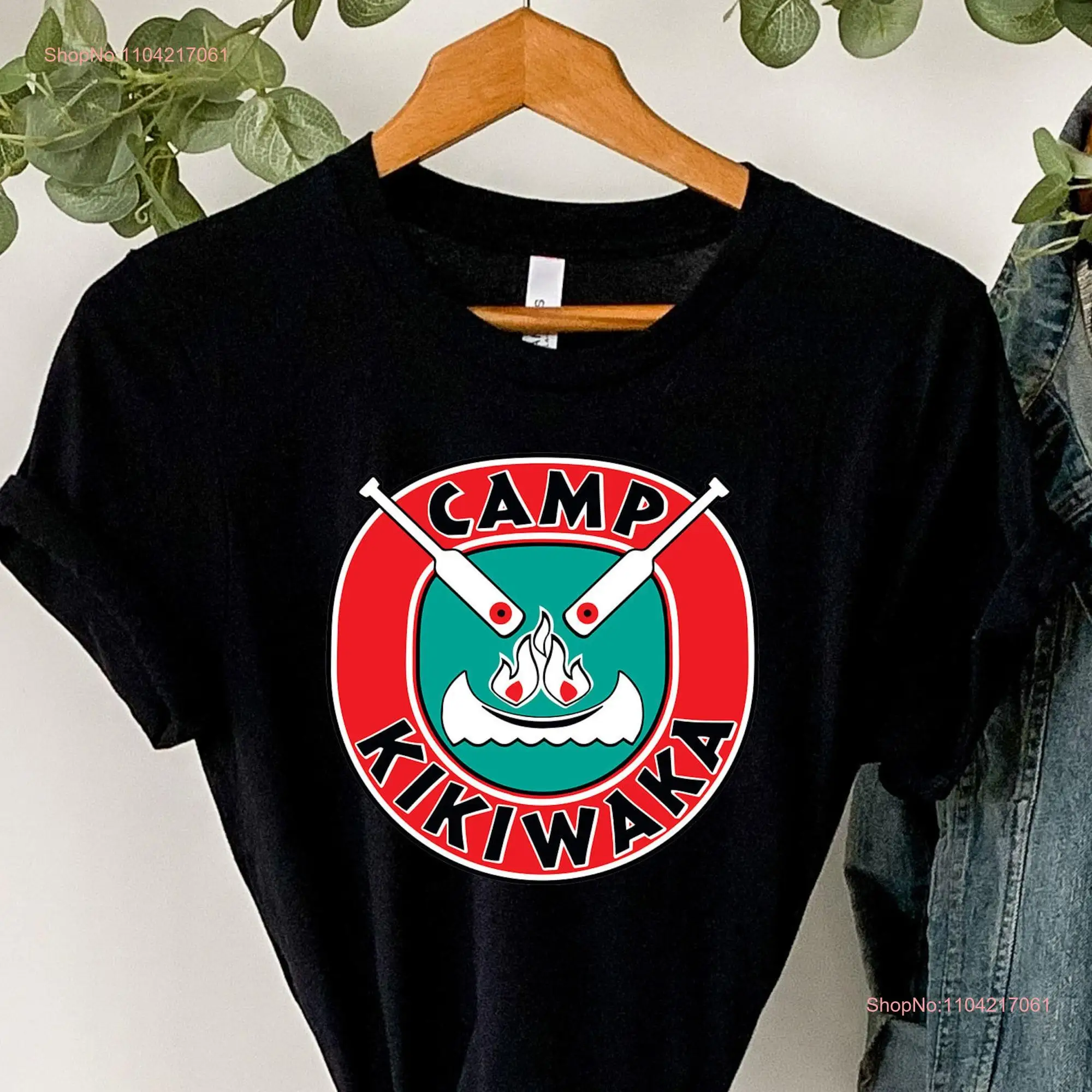 Рубашка Kikiwaka Camp для девочек футболка кемпинга на день рождения с длинными или