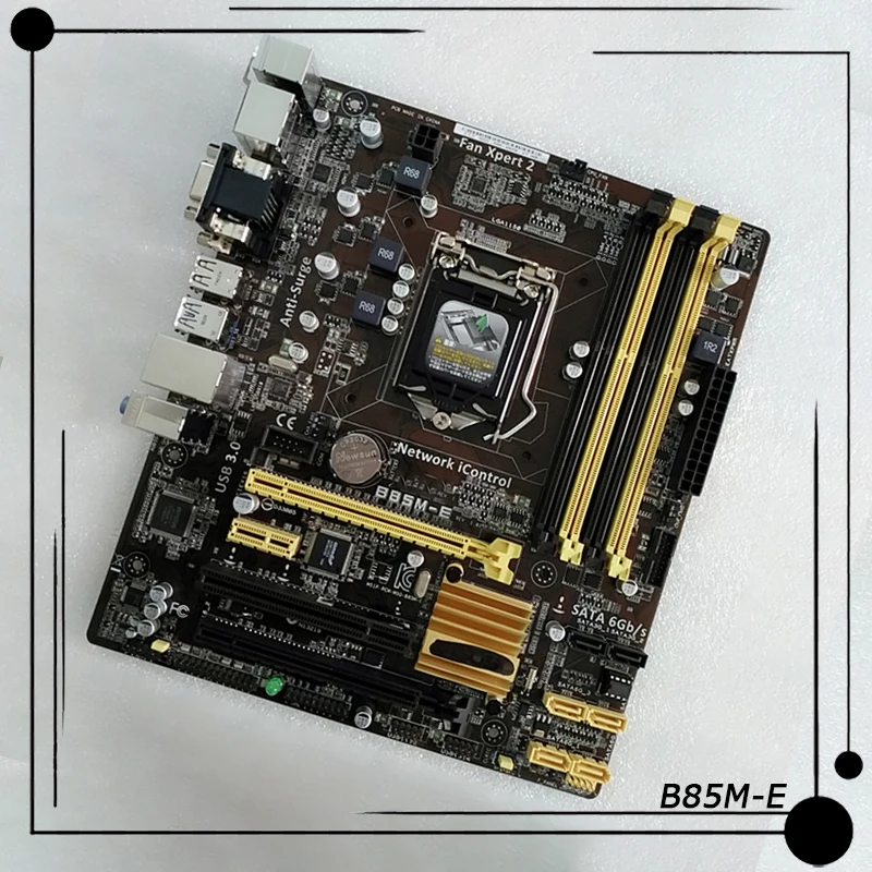 

Для ASUS B85M-E Desktop Micro ATX Материнская плата Intel B85 1150 PCI-E 3,0 DDR3 Core i7/i5/i3/Pentium/Celeron идеальное тестирование