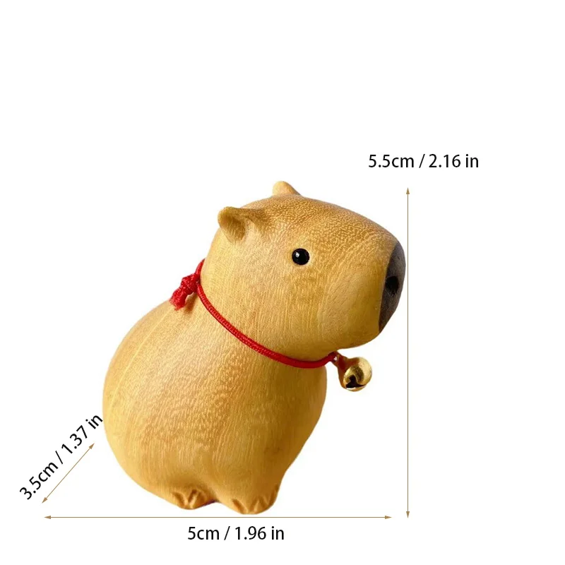 Миниатюрная Статуэтка Capibala с милыми животными резьба по дереву аксессуары для