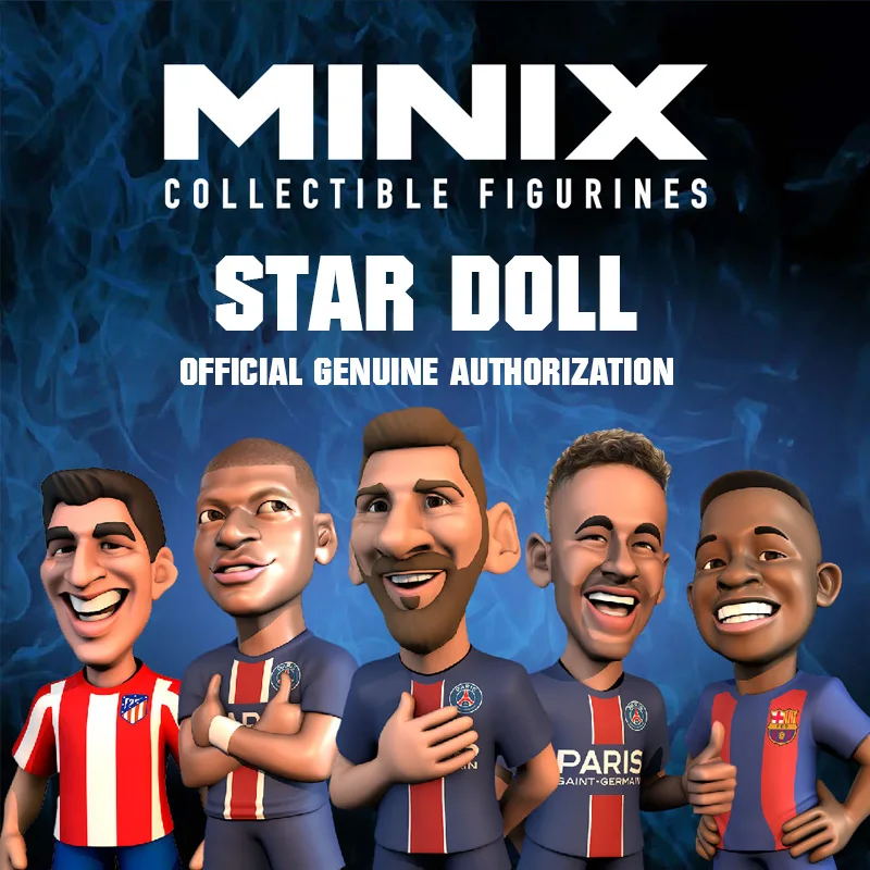 

MINIX COLLECTIBLE FI 7cm Cartoon Soccer Player Ball Action Figure Cool doll Sports Model Doll Soccer Star Toys Fans Souvenir