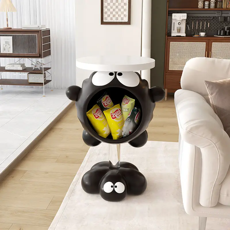 Креативная черная стойка для хранения закусок с брикетами простая прикроватная