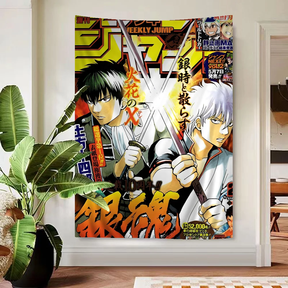 Японское аниме Гинтама мультфильм гобелен богемные настенные гобелены Мандала