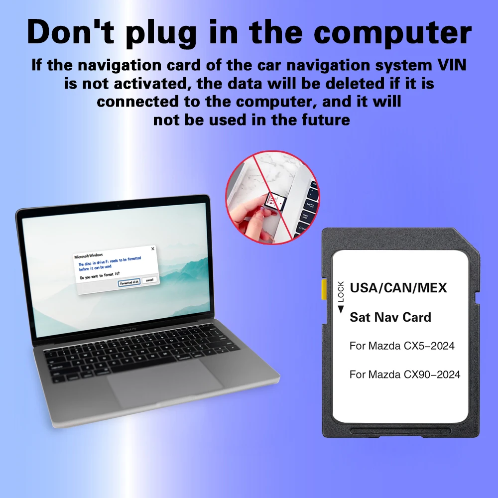 Версия навигатора для Mazda CX-5 CX-90 автомобильная GPS-карта SD-карта обновление карт