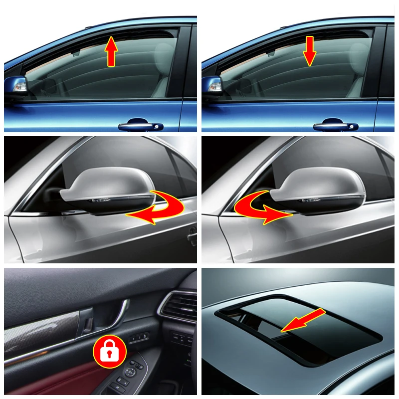 Фото Для Lexus ES, RX, NX, UX, IS, CT 2009-2022 годов выпуска: Аксессуар для автоматического закрытия окон и складывания зеркал 450h, 350h, 350, 400h, 300h, 200, 450 №4