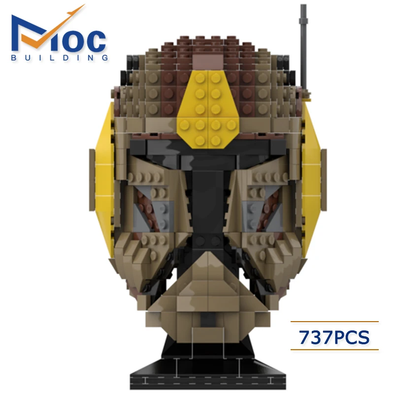 

Moc Commander Jet Bust Building Blocks Space War Bricks Toys Figure Helmet Assembly Model For Children Christmas Gifts