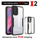 Противоударный чехол для OPPO A74 A54 A94 5G A52 A72 A15 A15S A53 A53S A9 A5 360 Realme 8 Pro, чехол на весь корпус, 2 шт.