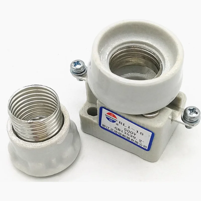 RLS1 RL1-15 База 15A Спиральный предохранитель Станок Безопасная база Винтаж