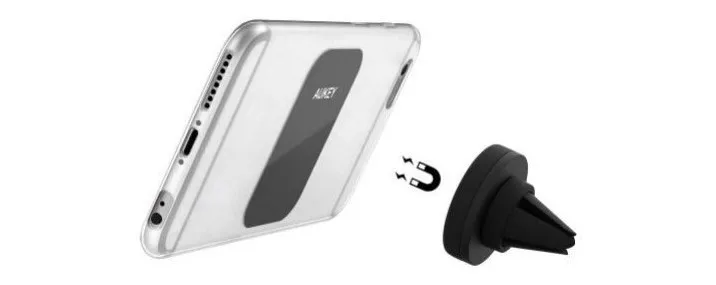 Магнитный держатель Aukey Magnetic Universal Air Vent Mount Smart phone Holder на воздуховод цвет Черный