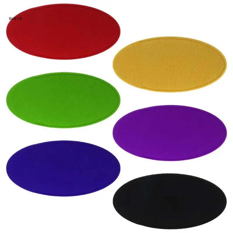 

X7YA New Glasses Bag Felt Oval Shaped Protective Storage Grade for CASE Port
