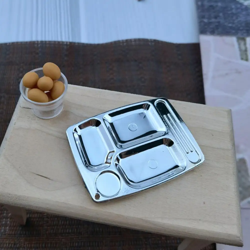 

1 Set Dollhouse Cutlery Model Good Craftsmanship Mini DIY Cute Exquisite Cutlery Model Modern Cooking Toy Set for Girls