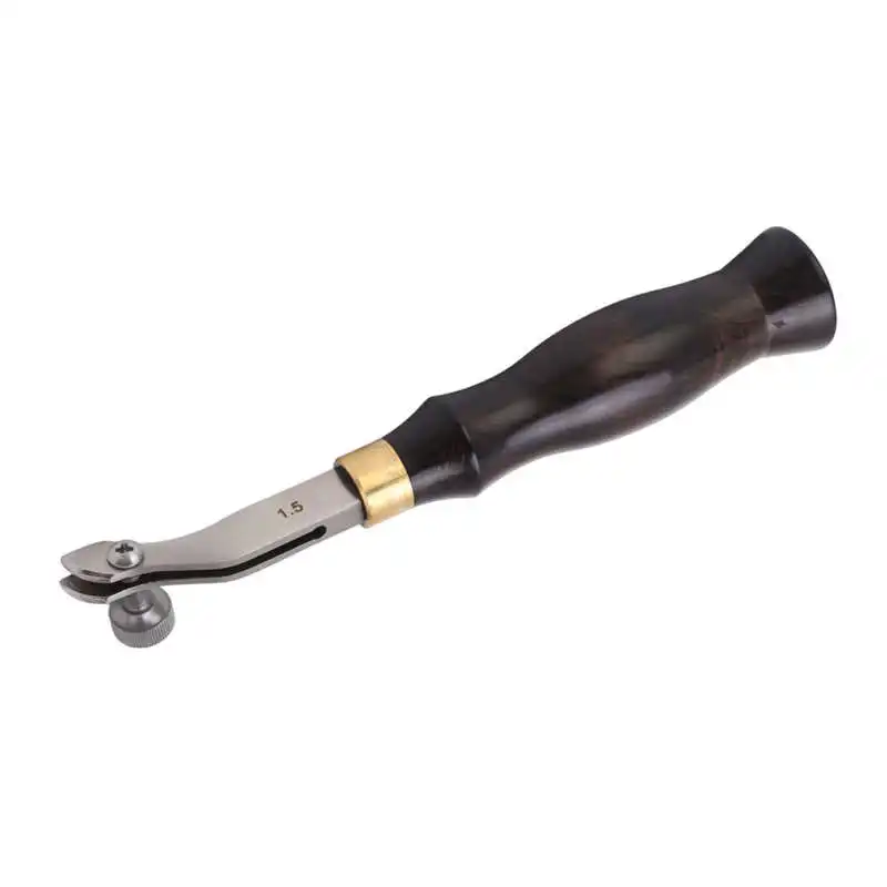 

Leather Creaser Adjustable Edge Creaser Ebony Handle for Make Belts For Make Belts