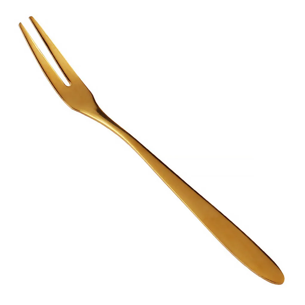 

Fruit Fork Stainless Steel Gold Cake Dessert Forks Lovely Mini Fork Used For Cake in Party Snail Fork for Cake Dessert