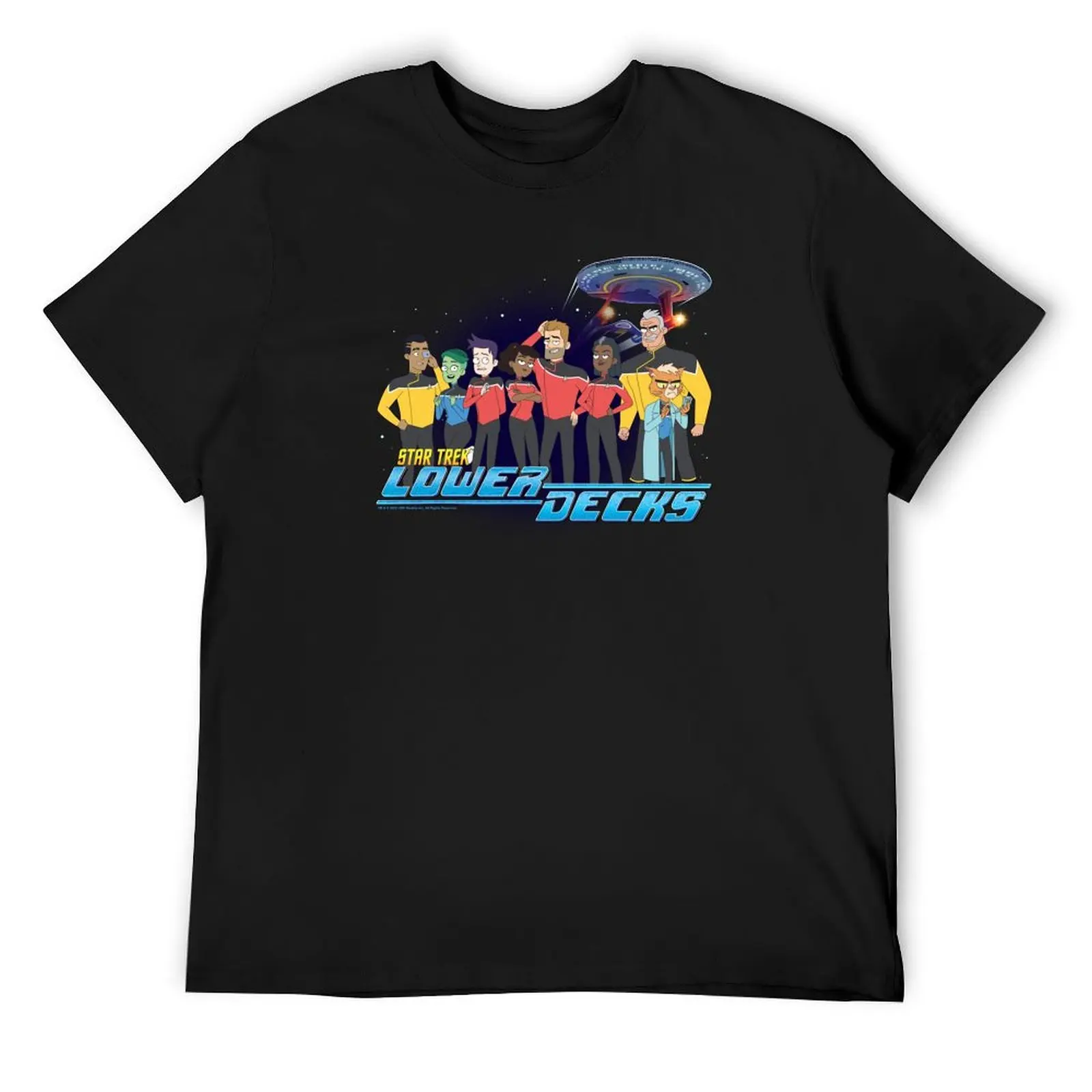Футболка с плакатом Star Trek: Lower Decks Bridge Crew Galaxy