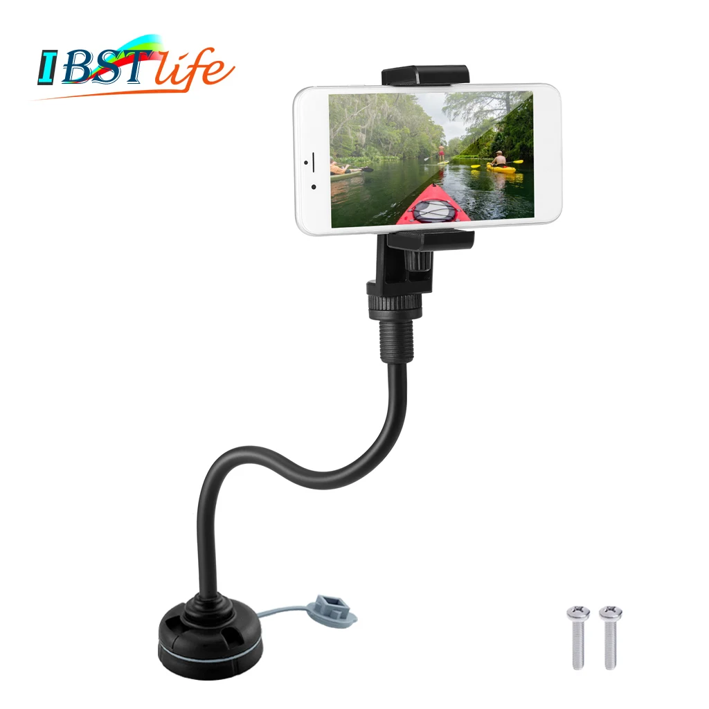 

Kayak Canoe Phone Mount Base Cellphone Holders with Flexible Long Arm Dinghy Marine Boat Photograph Camera Bracket Accessories