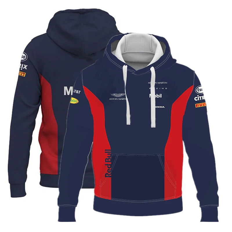 

2022 Hot F1 Formula One Extreme Sports Competition Red Animal Team New Men's Outdoor Sports Top Hoodie Bull Sweater