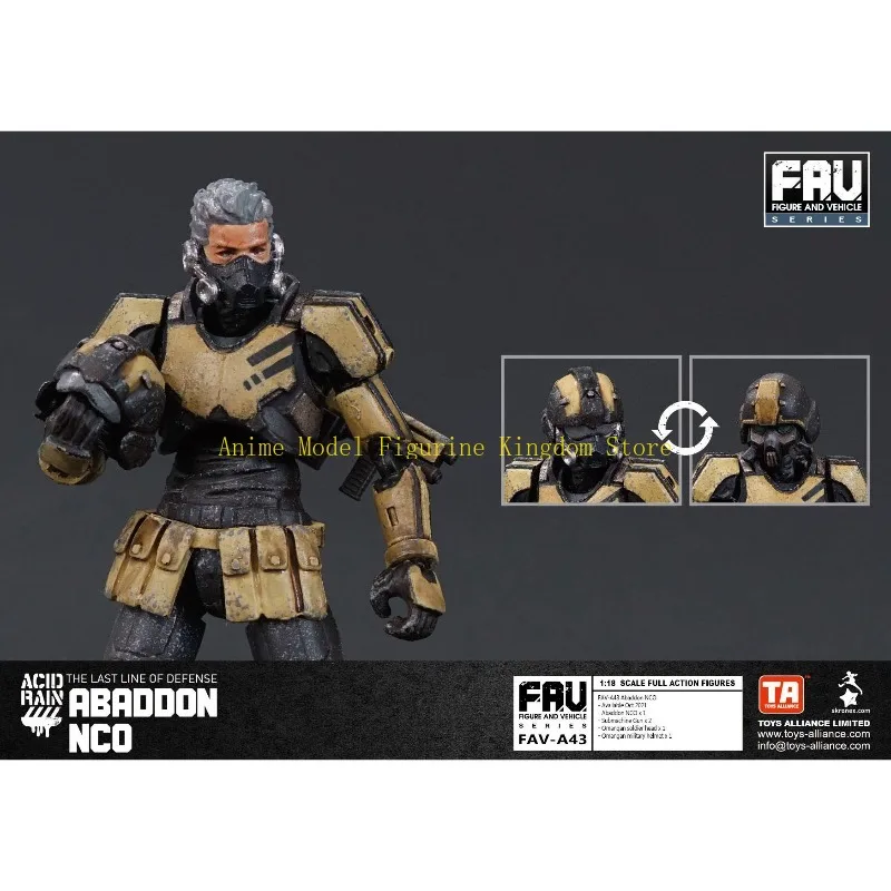 Фото В наличии: Фигурка Acid Rain War FAV-A43 Abaddon NCO 1/18, модель, украшение, игрушка, коллекционный аниме-подарок, подвижная фигурка солдата №2
