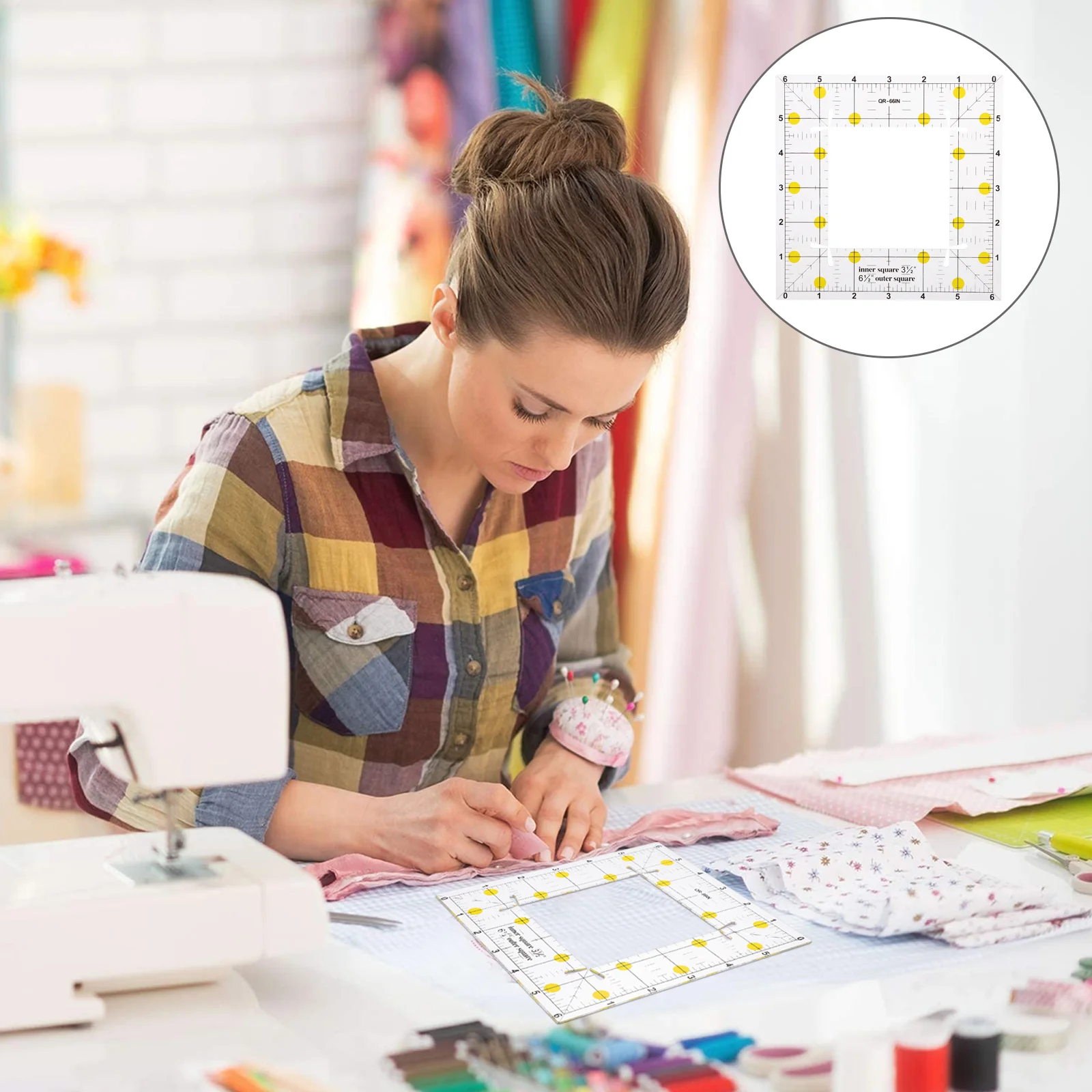 

Ruler Quilting Square Acrylic Centering Craft Sewing Omnigrid Bloc Stripology Seamstress Rulers Flying Geese Set Value Tailor