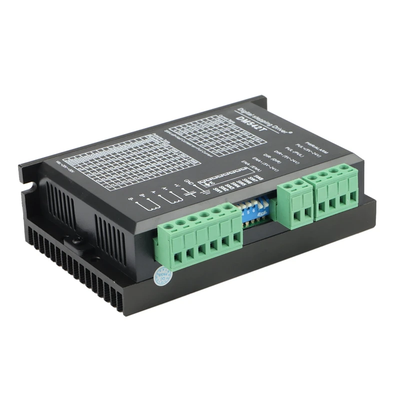 

DM542T Digital Stepper Motor Driver 1.0-4.2A 20-50VDC Stepper Driver For Nema 17, 23 Stepping Motor 3D Printer