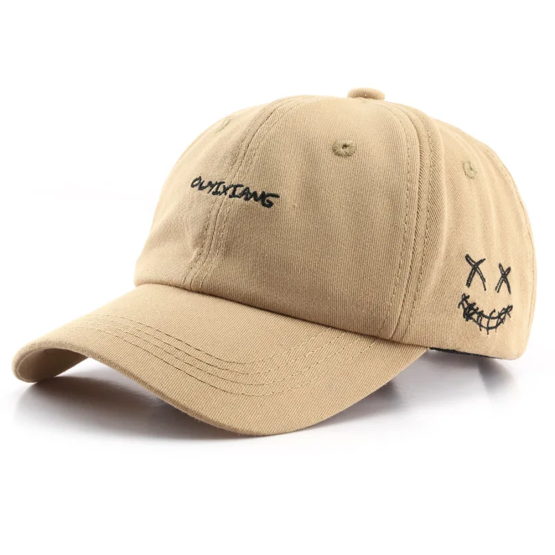 

2022 Fasion Leisure Summer Women Baseball Cap Solid Raised Embroidery Vintage Sunhat Outdoor Cotton Hip Hop Snapback Hat For Men