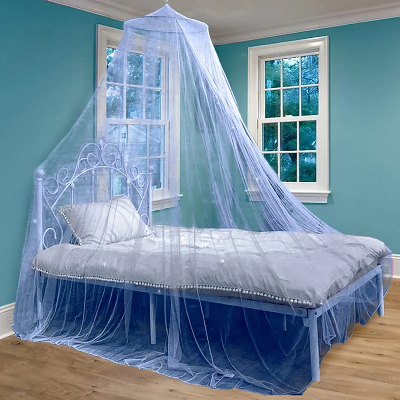 Tent Blue Mesh Mosquito Net Fly Insect Tent Room Decor Beddi