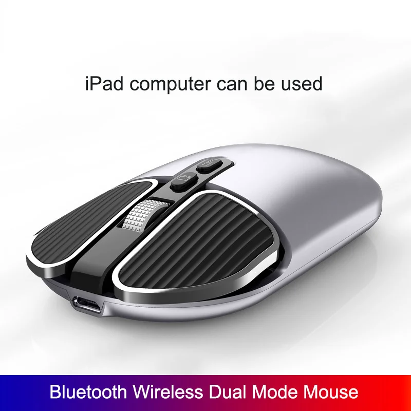 

Беспроводная мини-мышь 2022 2,4 ГГц, Bluetooth, двойной режим, бесшумная зарядка, рабочий стол, тонкая, модная бесплатная доставка
