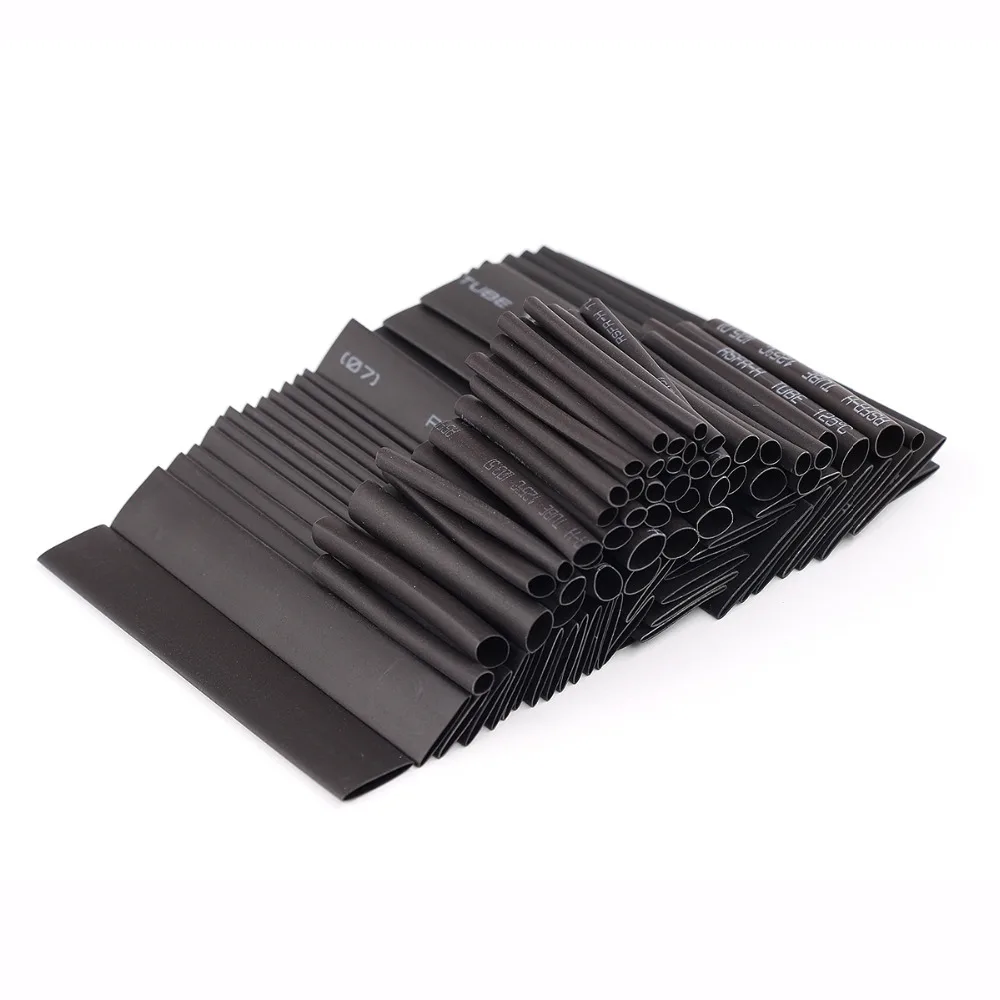 

127Pcs Heat Shrink Sleeving Tube Tube Assortment Kit Electrical Connection Electrical Wire Wrap Cable Waterproof Shrinkage 2:1