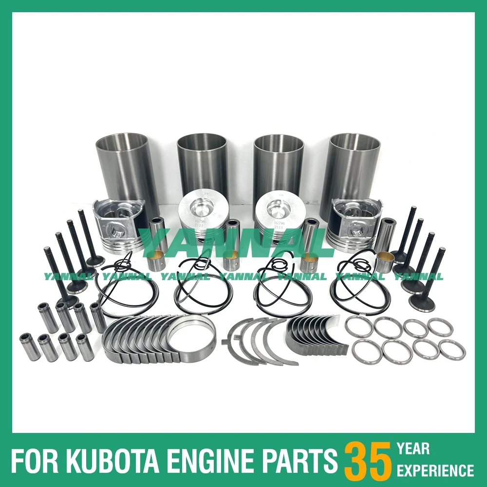 Новый комплект для ремонта V2403 V2203 без полной прокладки двигателя Kubota Bobcat S175 S130