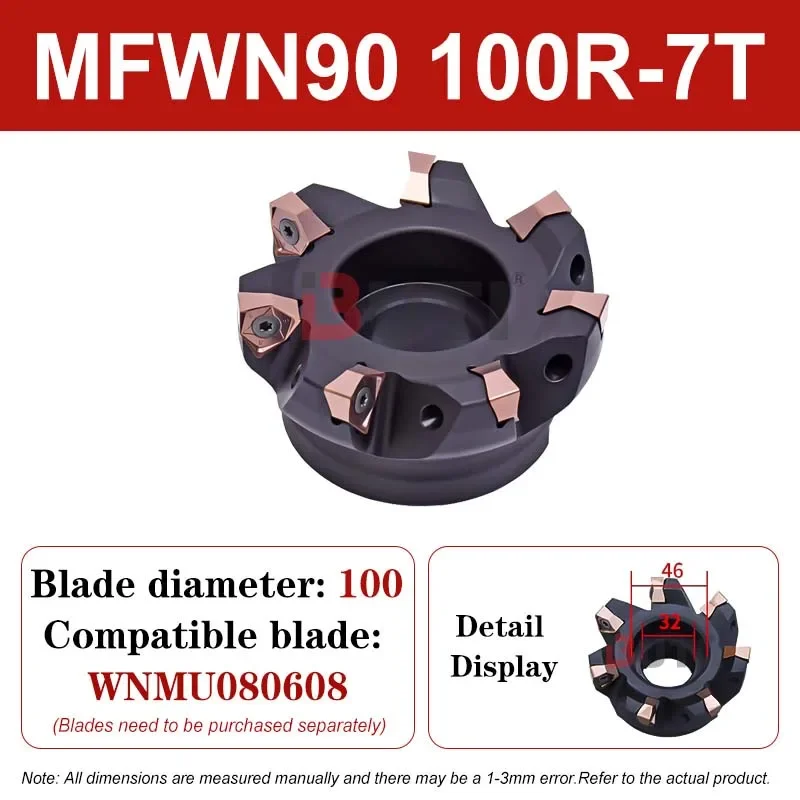 

Токарный станок с ЧПУ серии MFWN90 Фрезерный диск MFWN90 050R-4T Фрезерный диск с быстрой подачей WNMU Твердосплавные открытые грубые фрезерные лезвия