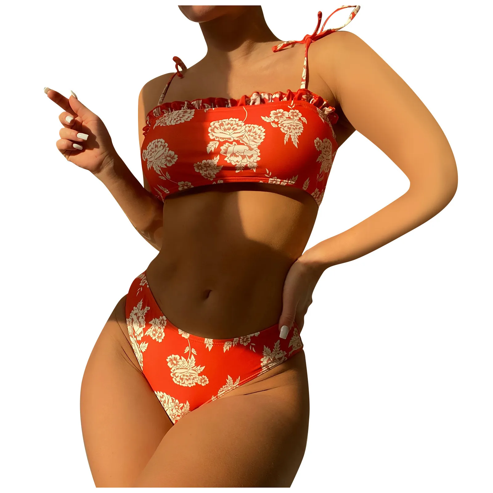 

New 202 Women Swimsuit Summer Sexy Push Up Bikini Female Beachwear Printed High Waist Swimsuit Купальник Купальник Женский