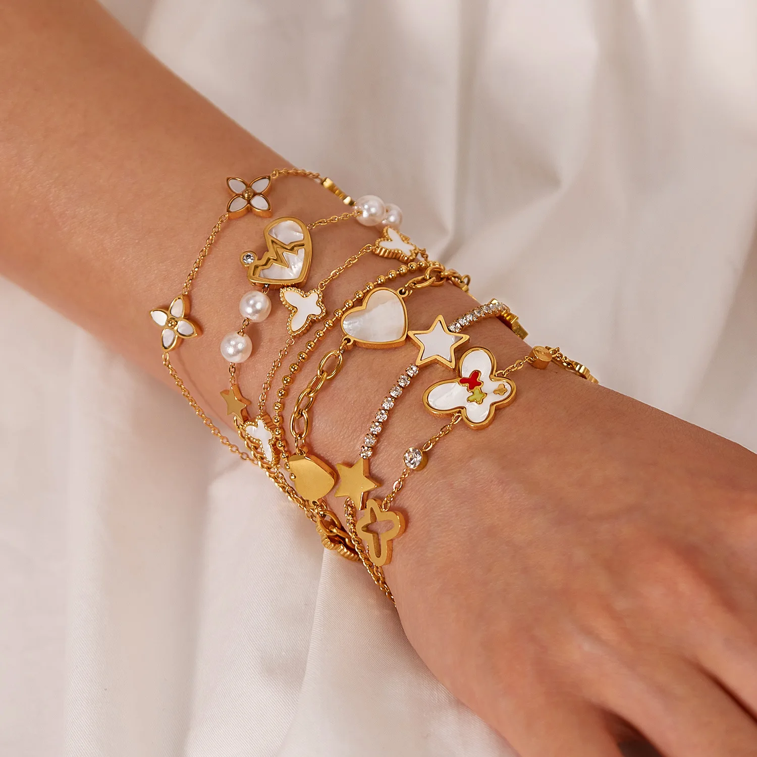 Япония и Южная Корея модный простой женский браслет из нержавеющей стали