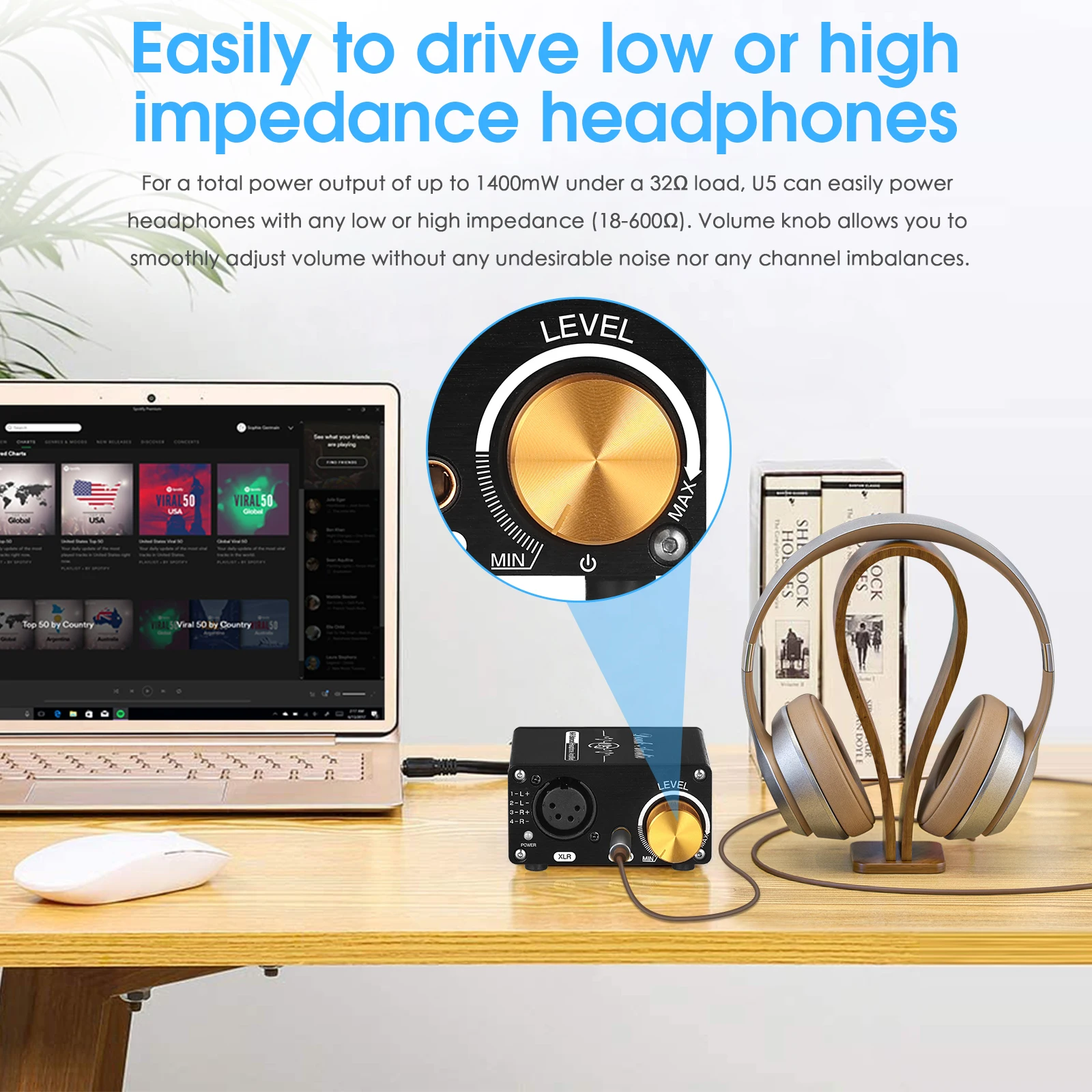 Усилитель для наушников Douk Audio U5 полностью сбалансированный Hi-Fi усилитель с