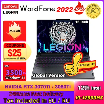 【Mega Sale】 Lenovo Legion Y9000K 16" Gaming Laptop Intel i7-12800HX/ i9-12900HX RTX3070Ti/ RTX3080Ti Screen 2.5K 165HZ RGB Win11